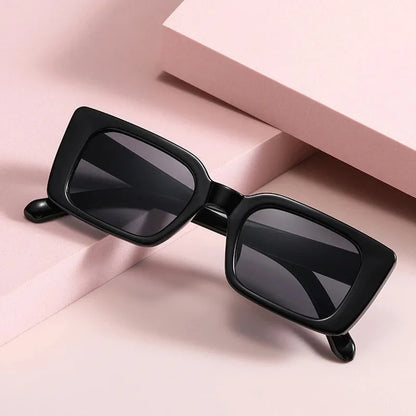 Fashion Square Small Frame Women's Sunglasses retro Style casual Ins Casual Summer Vacation Beach Decorative Glasses