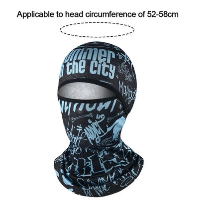 Hiking Scarves Motorcycle Cycling Helmet Bicycle Hat Sun Protection Cycling Balaclava Cooling Neck Face Cover Full Face Cap