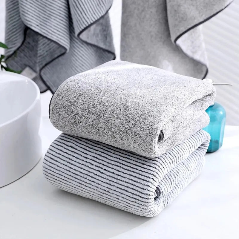 1 serviette de bain épaisse pour le corps, serviette en microfibre pour salle de sport, peignoir de douche pour spa, bain à la maison