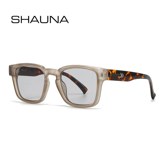 SHAUNA Lunettes de soleil carrées tendance pour femmes, nuances dégradées, UV400, rivets rétro, lunettes de soleil tendance pour hommes