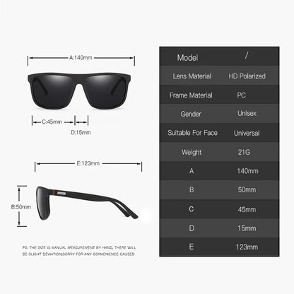 Fashion Square Vintage Polarized Sunglasses Men Women Anti-glare Driving Travel Fishing Sun Glasses For Man Oculos Gafas UV400