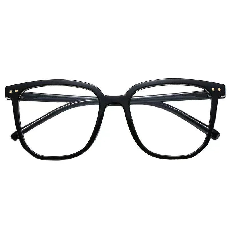 Anti-blue Light Glasses for Women with Regular Eyeglass Frame Finished Retro Flat Light Frame