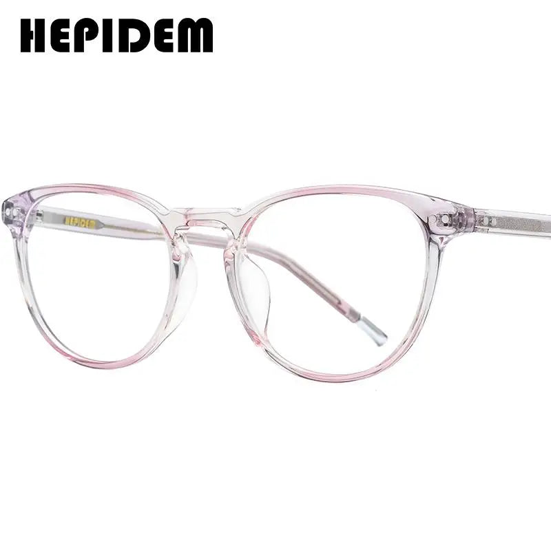 HEPIDEM Acetate Eyeglasses Frame Men Retro Vintage Round Glasses Nerd Women Spectacles Eyewear 9139