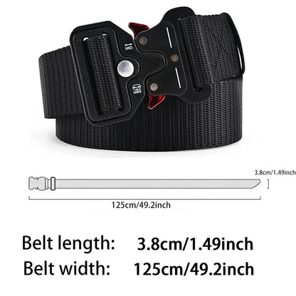 Men's Belt Outdoor Multi Function Belt High Quality Canvas For Nylon Male Luxury Belts Women's Sports Jeans Belt Neutral Belts