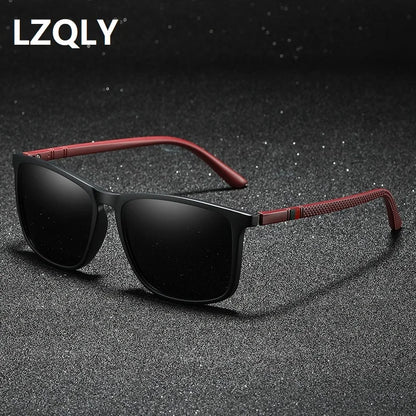 Luxury Men's Polarized Sunglasses Women Fashion Square Vintage Driving Sun Glasses Men TR90 Frame Travel Anti-glare Shades UV400