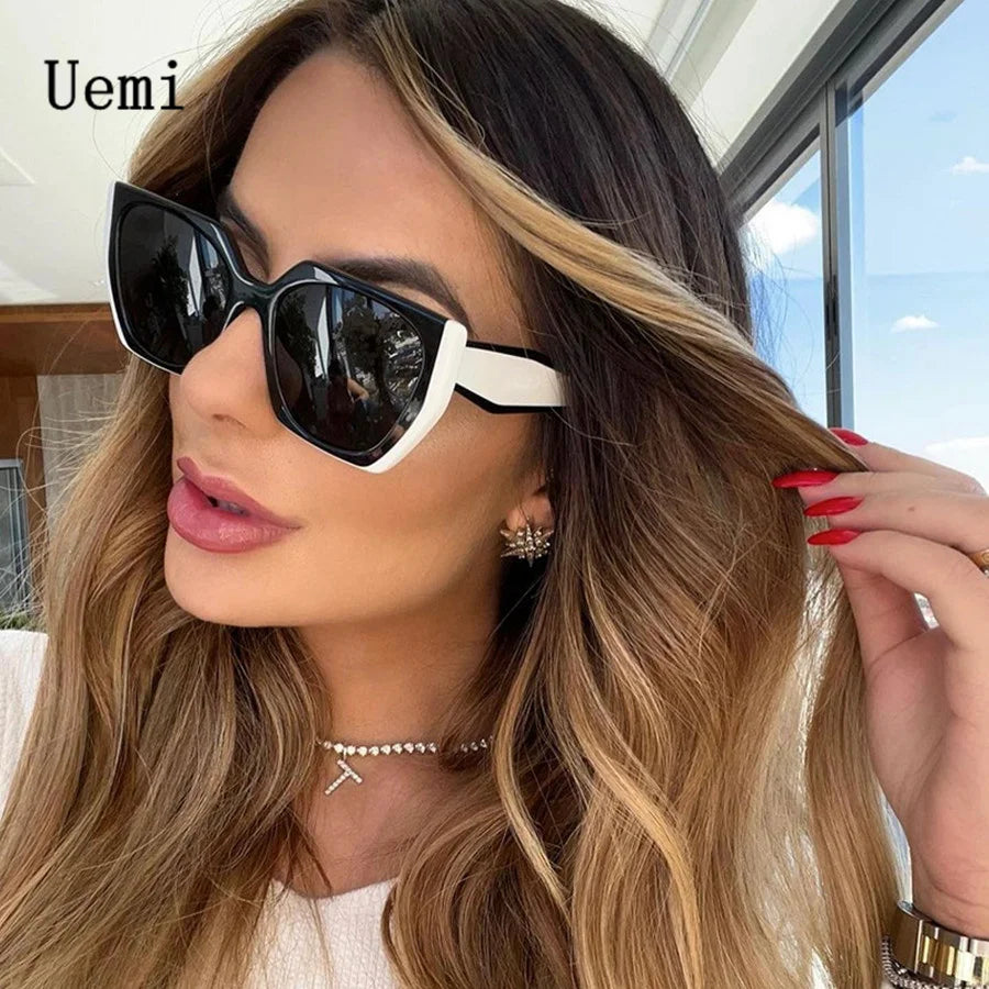 New Fashion Brand Designer Irregular Square Sunglasses For Women Men Retro Ladies Sun Glasses Ins Trendy Shades UV400 Eyeglasses