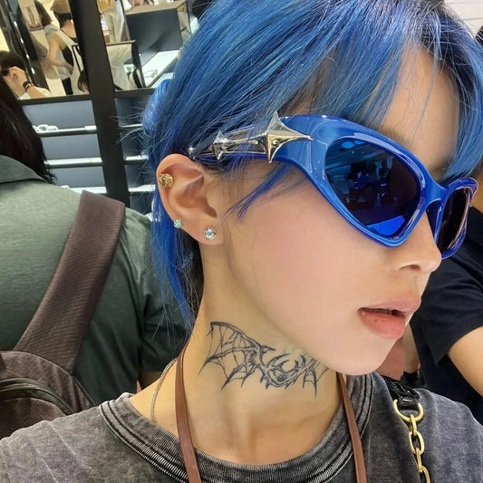 Y2k Fashion Punk Sport Sonnenbrille für Männer Frauen Luxusmarke Designer Sonnenbrille Herren Vintage Shades UV400 Goggle Eyewear