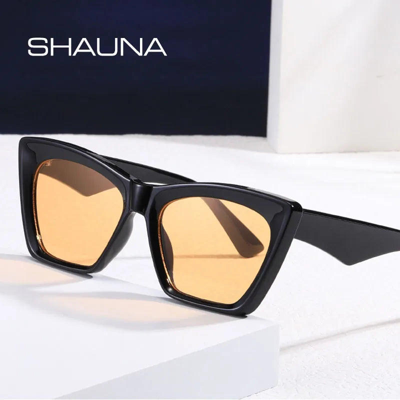 SHAUNA Fashion Women Cat Eye Sunglasses UV400