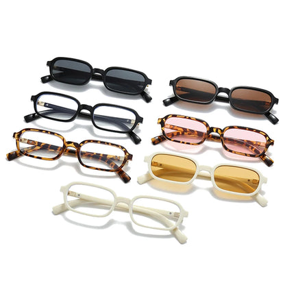 SHAUNA Fashion Small Rectangle Women Shades UV400 Sunglasses Retro Clear Lens Men Glasses Frame