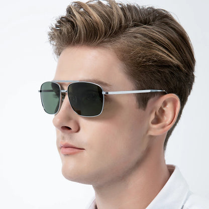 FONEX Pure Titanium Polarized Sunglasses Men Folding Classic Square Sun Glasses for Men 2019 New High Quality Male Shades 839