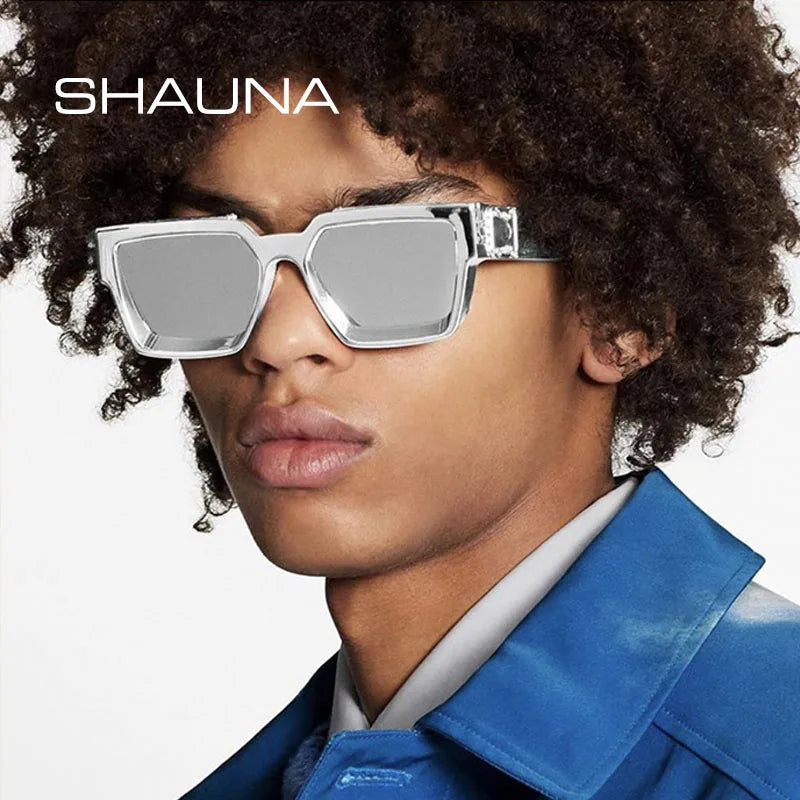 SHAUNA Ins Popular Square Sunglasses UV400