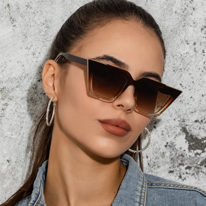 Fashion Cat Eye Sunglasses Women Luxury Brand Designer Vintage Gradient Eyeglasses Retro Cateye Sun Glasses Female Eyewear UV400