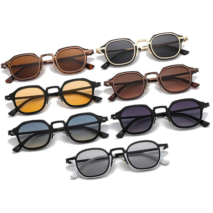 SHAUNA Fashion Small Square Sunglasses Women Retro Punk Shades UV400 Men Trending Sun Glasses