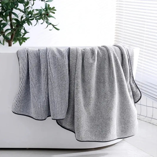 1 serviette de bain épaisse pour le corps, serviette en microfibre pour salle de sport, peignoir de douche pour spa, bain à la maison