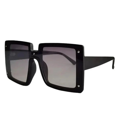 Square Oversized One-pieces Sunglasses Men Women Trendy Gradient Goggle Eyewear Fashion Luxury Brand Design Sun Glasses