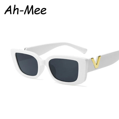 Fashion Cat Eye Sunglasses Luxury V Sun Glasses For Ladies Classic Rectangle Driving Eyewear UV400