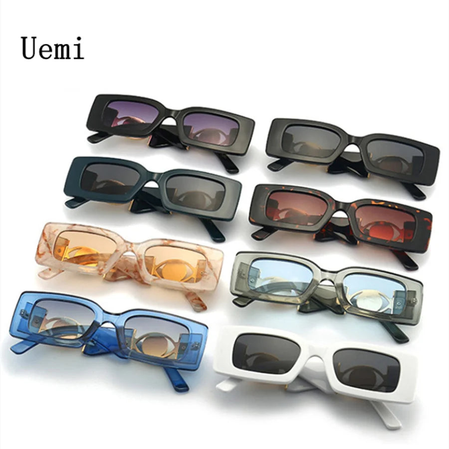 Nouvelles lunettes de soleil carrées de luxe rétro pour femmes et hommes, décoration florale, mode dames, lunettes de soleil Ins Hot Shading Eyewear UV400