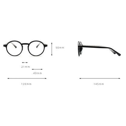 mimiyou Tr90+Acetate Round Glasses Frame Women Anti Blue Light Optical Eyewear Men Eyeglasses Frame UV400 Computer Glasses