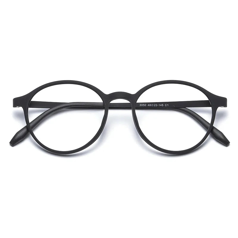 Ultralight Fashion Retro Round Glasses Frames Women TR90 Titanium Optical Prescription Men's Eyeglasses Frame H3050