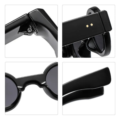 New Retro Punk Small Round Sunglasses For Women Men Clorful Frame Brand Quality Sun Glasses Fashion Trending Shades UV400 Eyegla