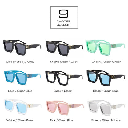 SHAUNA Ins Popular Square Sunglasses UV400