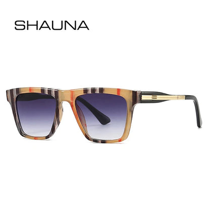 SHAUNA Ins Popular Fashion Square Sunglasses Women Trending Gradient Brand Designer Shades UV400 Men Cat Eye Sun Glasses