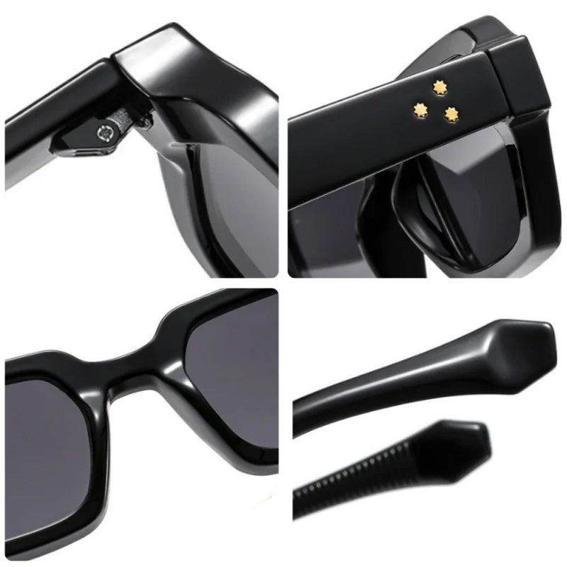 New Fashion Small Square Sunglasses For Women Men Modern Design Retro Double Color Frame Sun Glasses Shades UV400 Eyeglasses