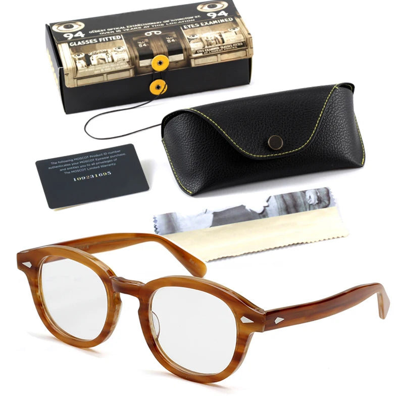 Glasses frame for men and women Johnny Depp Lemtosh vintage glasses computer acetate glasses frame for men's transparent lenses