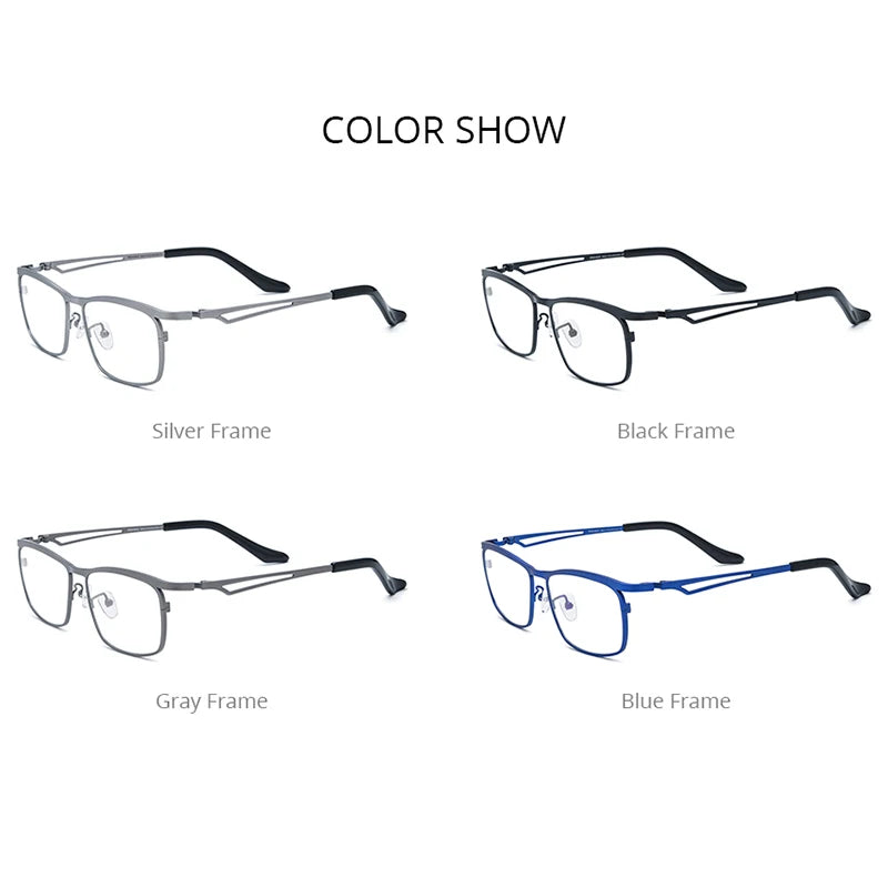 FONEX Titanbrille Herren 2023 Neues Design Quadratische Ultraleichtbrille Damen Brillen F85768