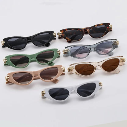 New Fashion Green Cat Eye Women Sunglasses For Men Vintage Luxury Modern Female Sun Glasses Shades UV400 Eyeglasses