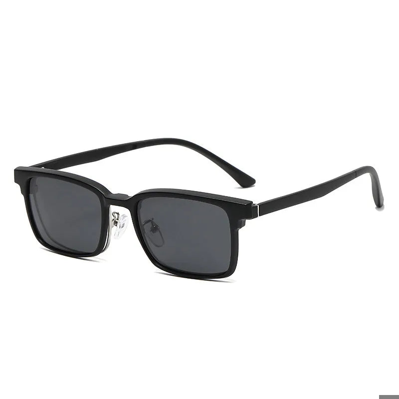 TR90 Polarisierte Sonnenbrillen für Damen und Herren, 6-in-1-Set, Magnet-Sonnenschutz, Clip-On-Sonnenbrille, UV400, hochwertig, blendfrei