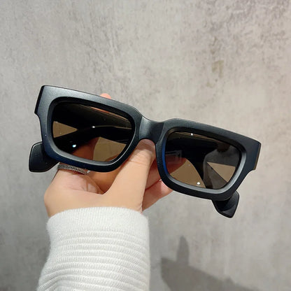 SHAUNA Retro Square Men Punk Sunglasses Shades UV400 Fashion Brand Designer Jelly Grey Women Sun Glasses