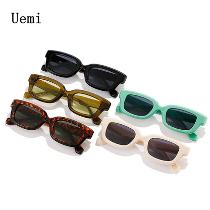 Lunettes de soleil carrées tendance pour femmes et hommes, nouvelle collection, monture rétro, petite monture, design, nuances tendance, UV400