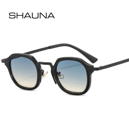 SHAUNA Fashion Small Square Sunglasses Women Retro Punk Shades UV400 Men Trending Sun Glasses