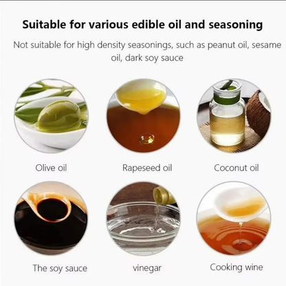 1 bouteille d'huile de cuisine transparente noire, vaporisateur d'huile de cuisson, bouteille d'huile d'olive, vaporisateur de barbecue, distributeur d'huile domestique