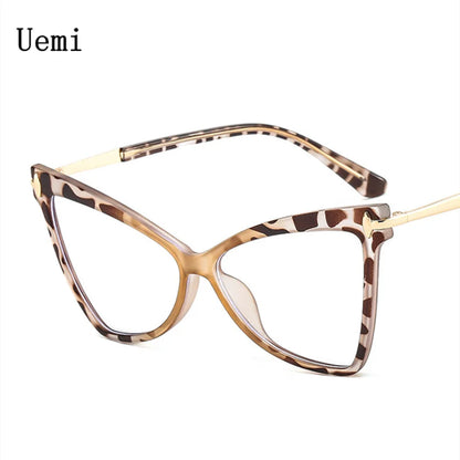 Lunettes de lecture pour ordinateur TR90 rétro transparentes pour femmes, verres anti-lumière bleue, œil de chat, design de luxe, vente en gros