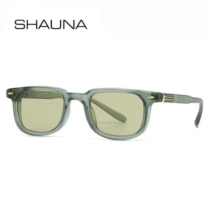 SHAUNA Retro Small Rectangle Sunglasses UV400