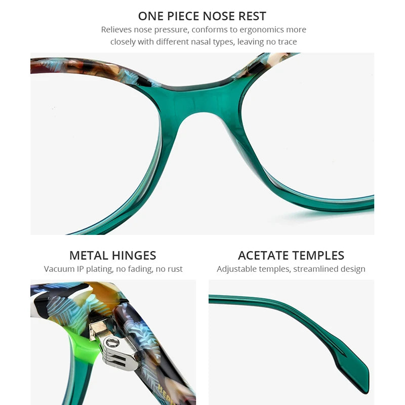 Lunettes en acétate multicolores HEPIDEM pour hommes et femmes, monture carrée rétro, lunettes de vue 9225