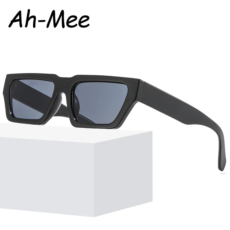 Vintage Sonnenbrille mit quadratischem Rahmen für Damen und Herren, modische Sonnenbrillen, Punk, beliebte Retro-Hip-Hop-Brille für Damen, UV400