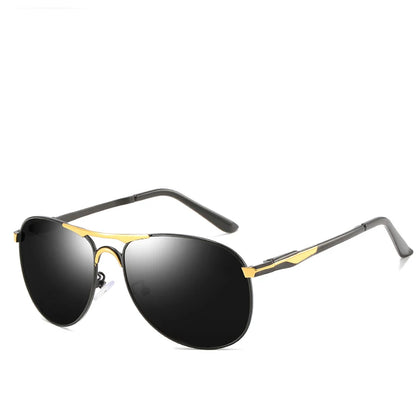 Polarisierte Sonnenbrille für Männer und Frauen, Metallrahmen, Pilotenbrille, männliche Mode, Sonnenbrille zum Autofahren, Markendesign, Brillen, Schattierungen von UV400