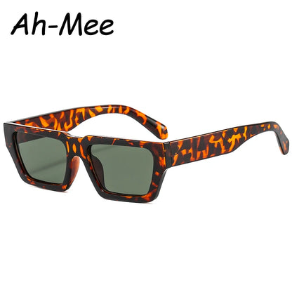 Vintage Sonnenbrille mit quadratischem Rahmen für Damen und Herren, modische Sonnenbrillen, Punk, beliebte Retro-Hip-Hop-Brille für Damen, UV400