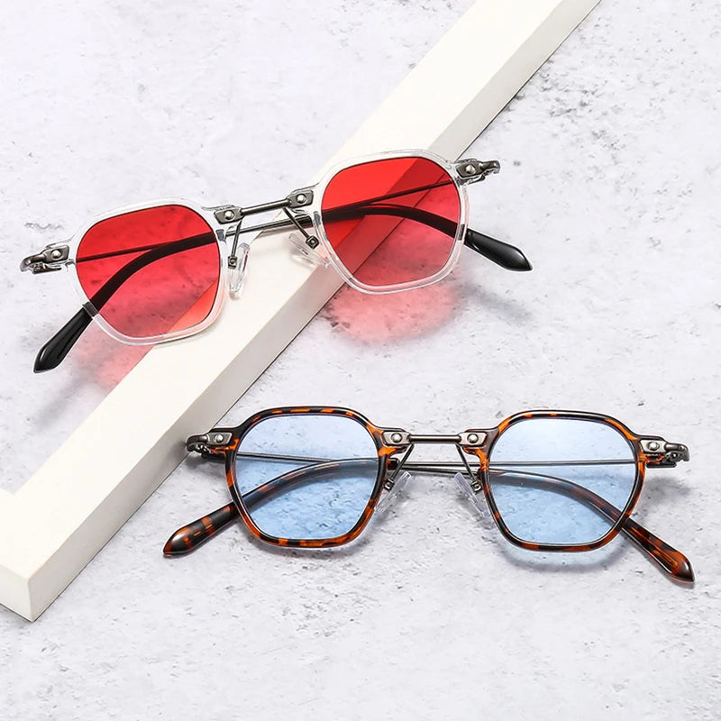 SHAUNA Ins Popular Fashion Small Square Women Sunglasses Retro Punk Candy Color Shades UV400 Men Gradient Sun Glasses