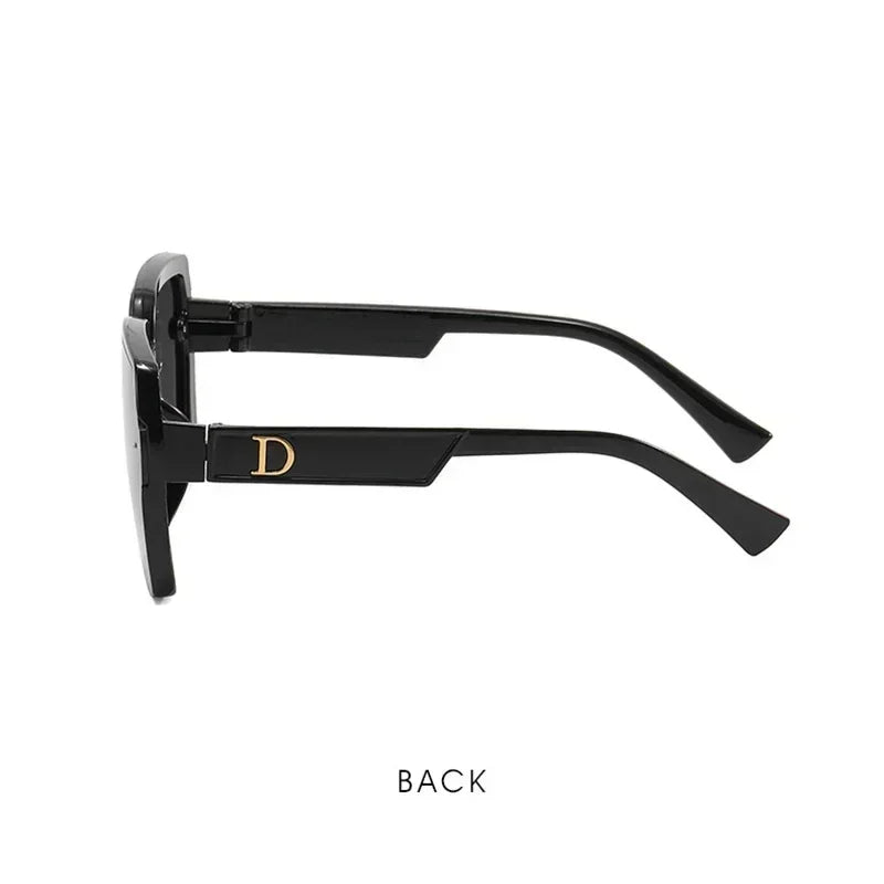 Letter D Square Frame Sunglasses For Women Men Brand Luxury Design Driving Popular Big Sun Glasses Unisex Eyewear Shades 2024