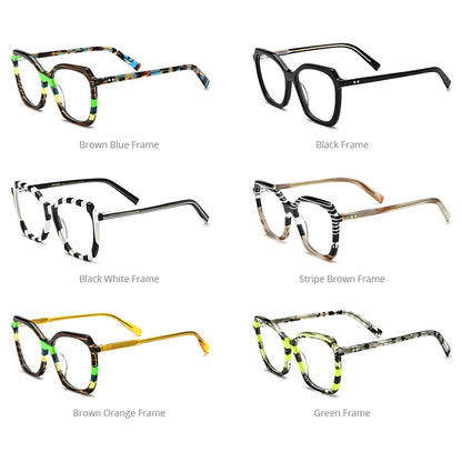 Monture de lunettes en acétate multicolore HEPIDEM pour femmes 2023 Nouvelles lunettes œil de chat Lunettes Cateye Lunettes 9278