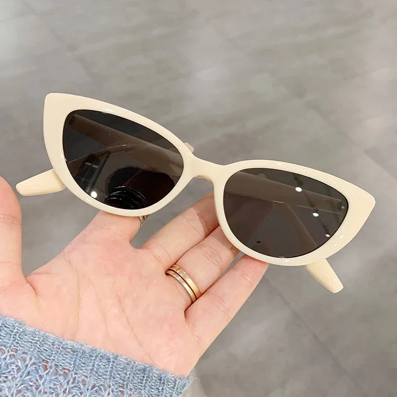 SHAUNA Retro Women Small Cat Eye Sunglasses UV400