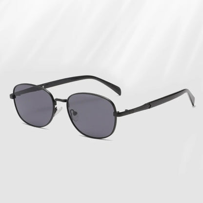 SHAUNA Retro Quadratischer Metallrahmen Damen Sonnenbrille Mode Klare Ozeangläser Sonnenbrillen UV400 Männer Punk Sonnenbrille