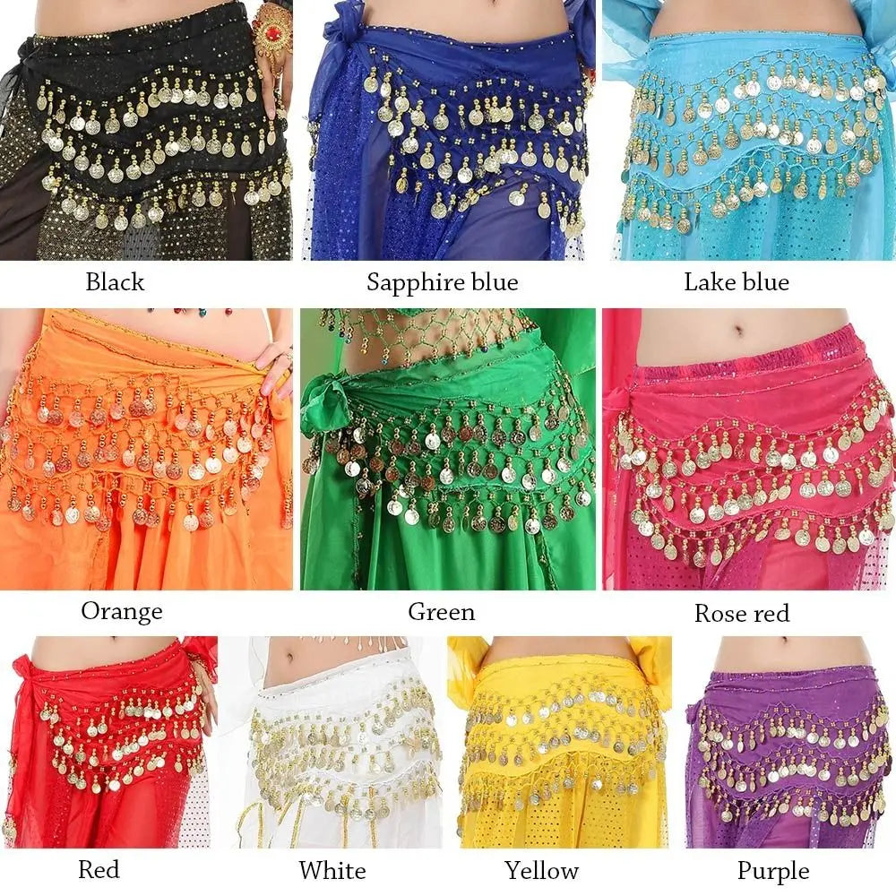 For Thailand/India/Arab Show Costumes Tassels Sexy Waist Chain Dancer Skirt Belly Dance Belt Hip Scarf