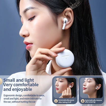 Pro6 Wireless Bluetooth Headphones Tws Earphones Mini Heaset with Charging Case Waterproof Earbuds for All Phone Huawei iPhone