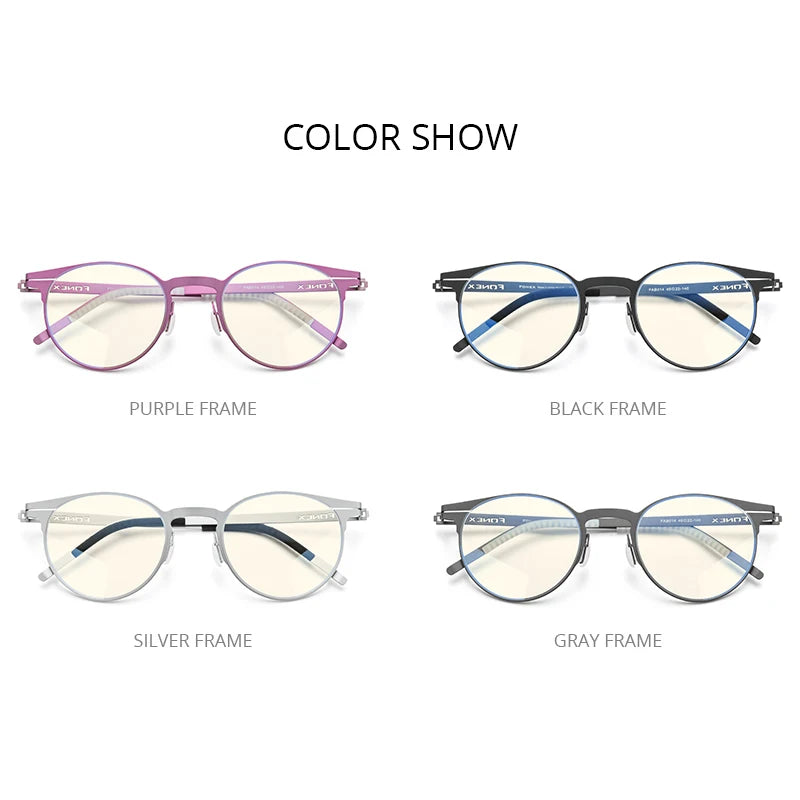 FONEX Lunettes anti-lumière bleue pour femmes 2020 Nouveau rétro vintage rond anti-rayons UV Protection ordinateur lunettes de jeu FAB014