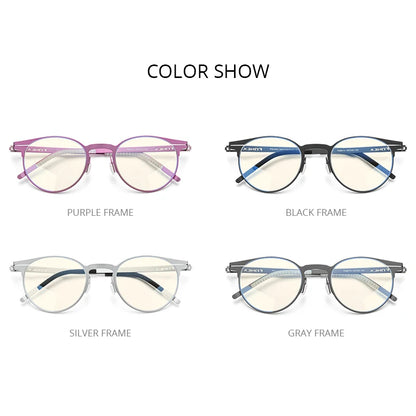 FONEX Lunettes anti-lumière bleue pour femmes 2020 Nouveau rétro vintage rond anti-rayons UV Protection ordinateur lunettes de jeu FAB014